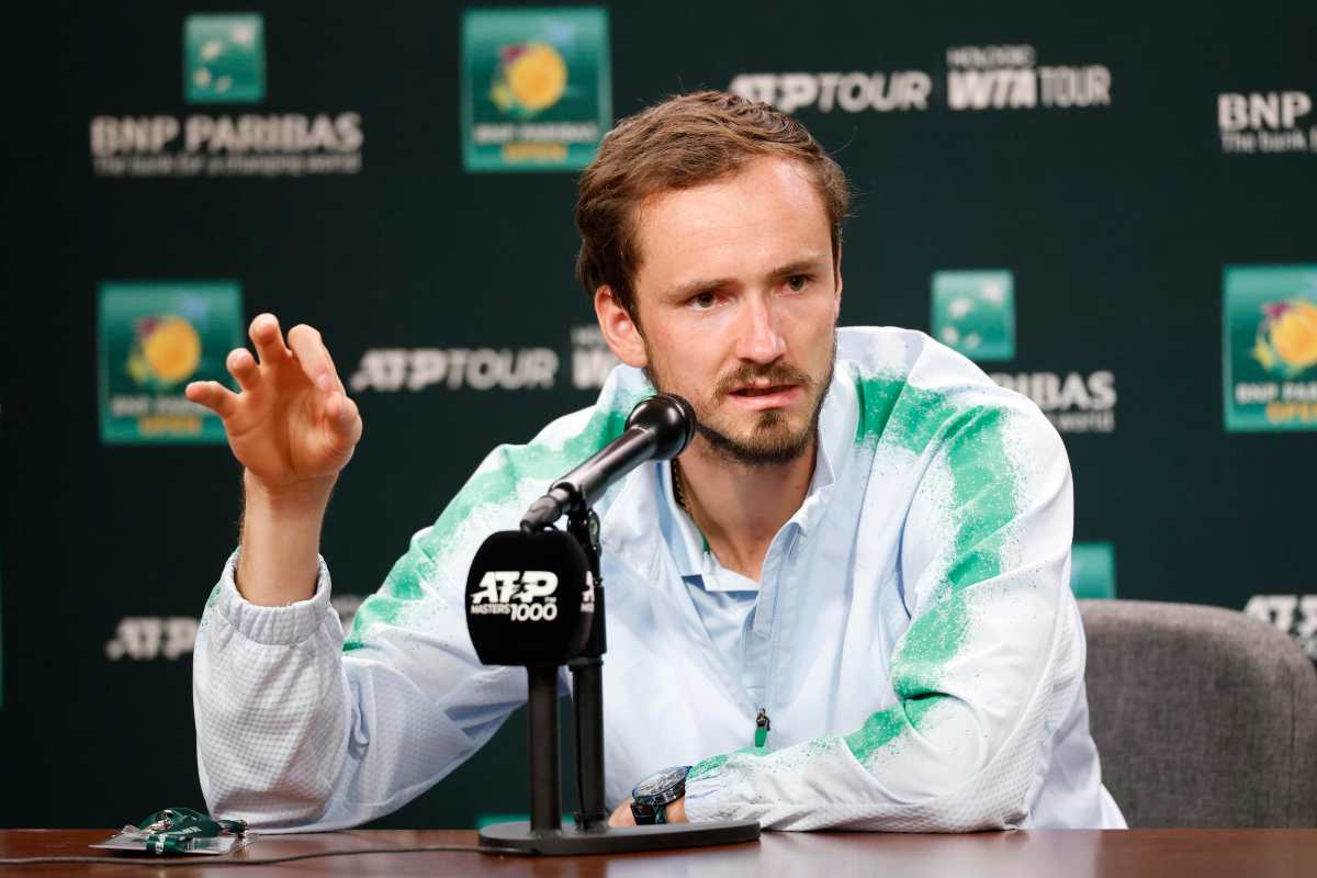 Medvedev in conferenza stampa ad Indian Wells