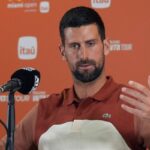 Novak Djokovic in conferenza stampa