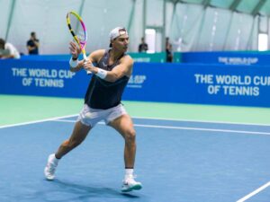 Nadal sul campo da tennis