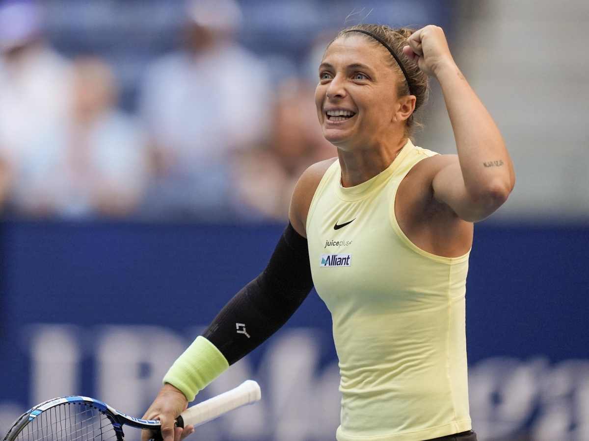 Sara Errani esulta agli US Open