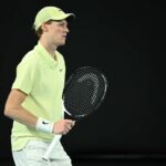 Jannik Sinner in campo