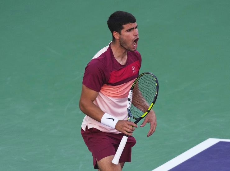 Il tennista spagnolo Carlos Alcaraz