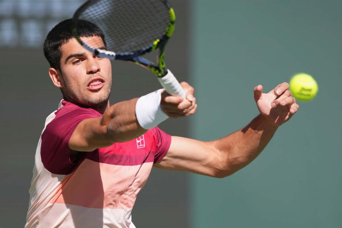 Il tennista spagnolo Carlos Alcaraz