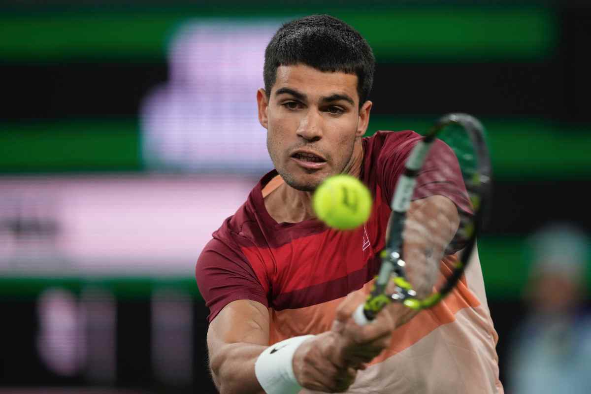 Il tennista spagnolo Carlos Alcaraz