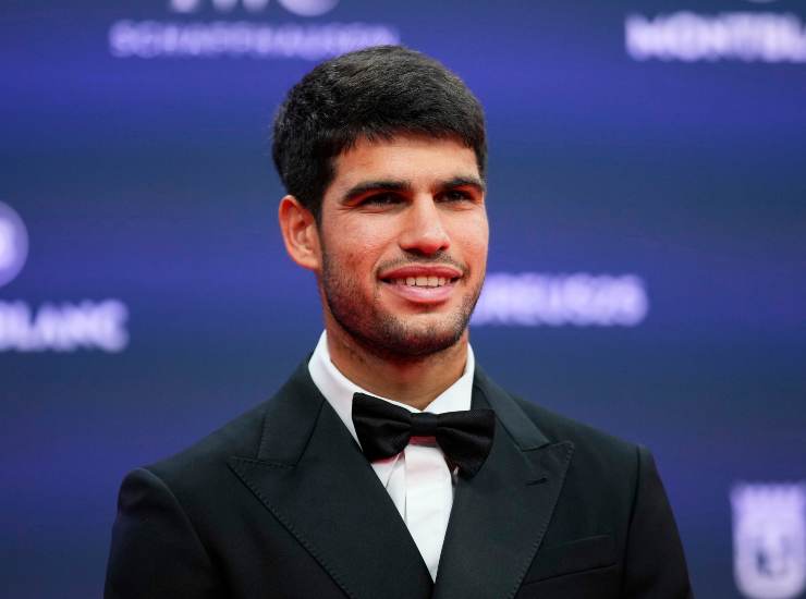 Il tennista spagnolo Carlos Alcaraz ai Laureus Awards