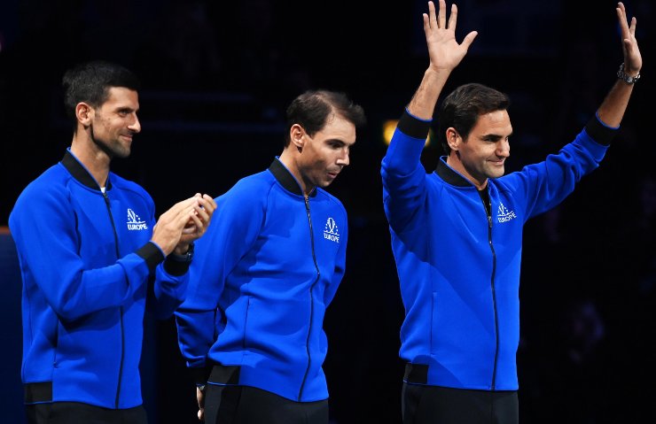 Djokovic Nadal e Federer alla Laver Cup
