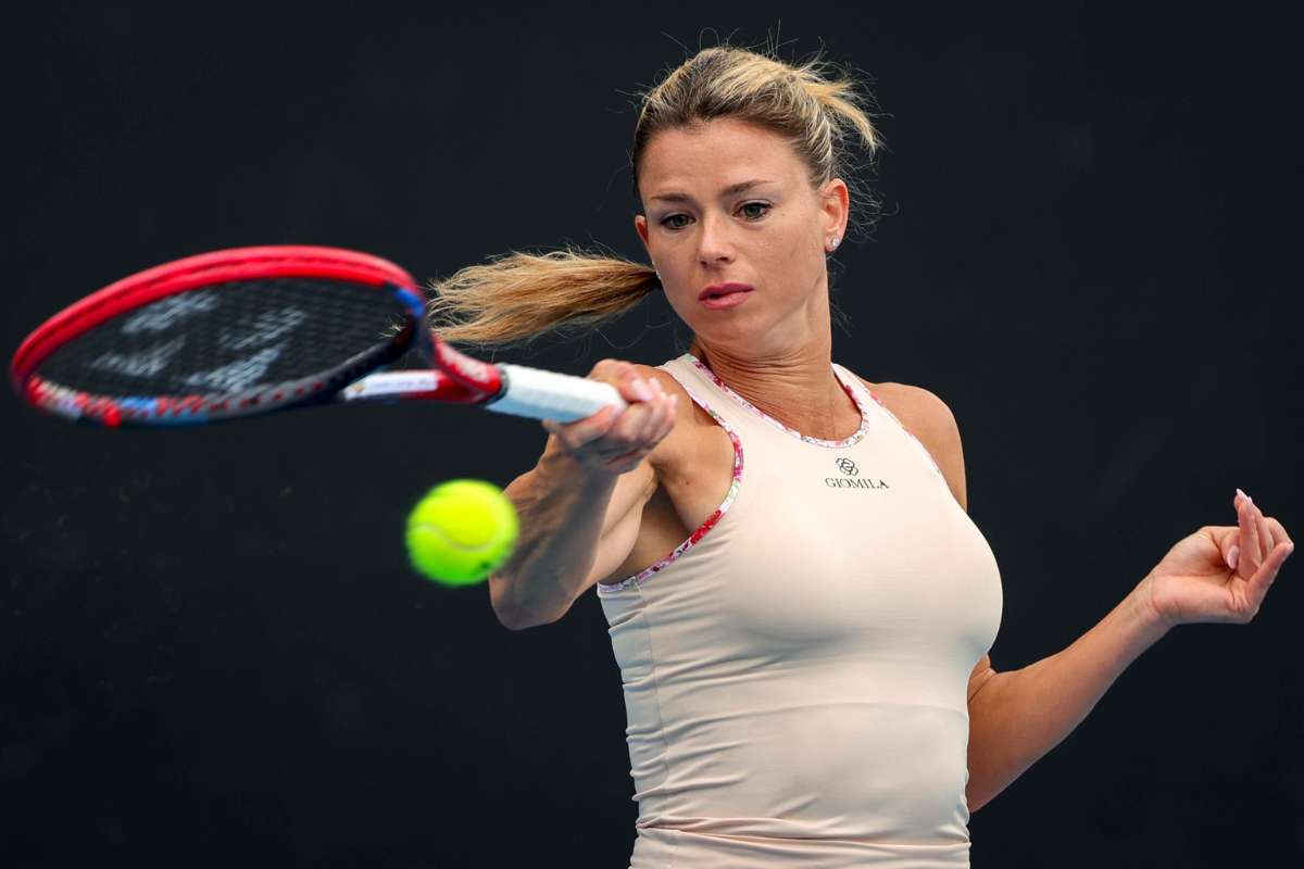 Camila Giorgi durante un match
