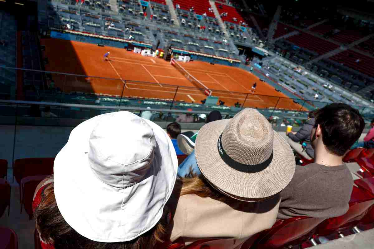 Un campo Madrid Open con vista spettatori