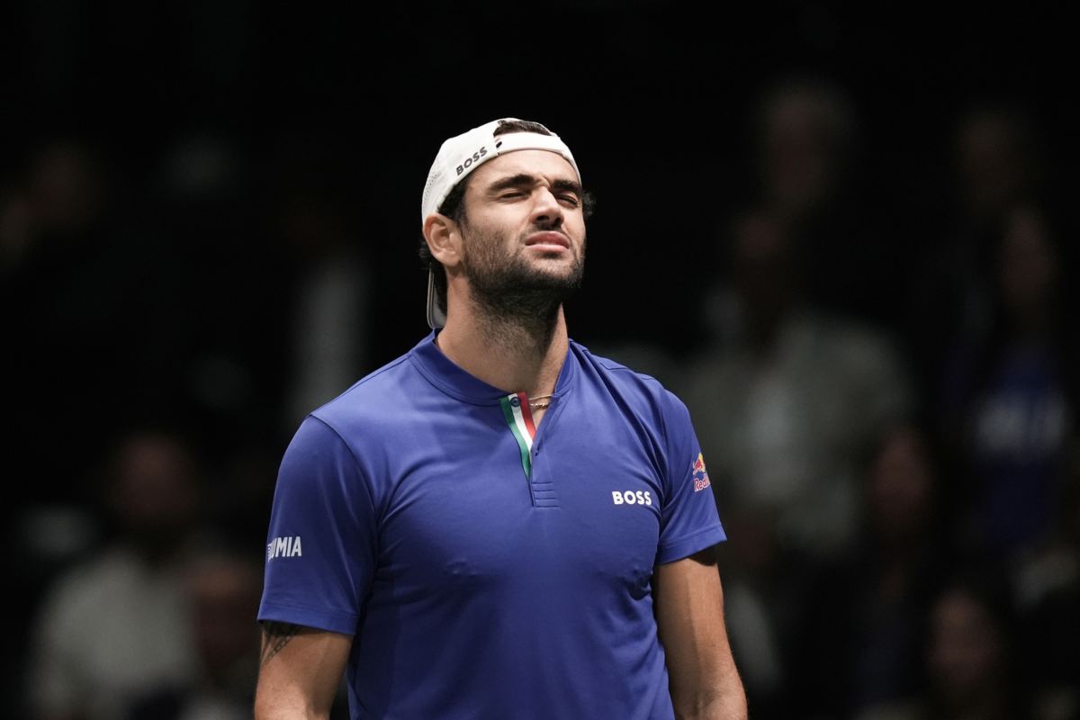 Matteo Berrettini sconsolato