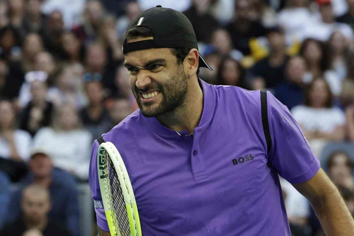 Matteo Berrettini in campo