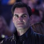Primo piano di Roger Federer