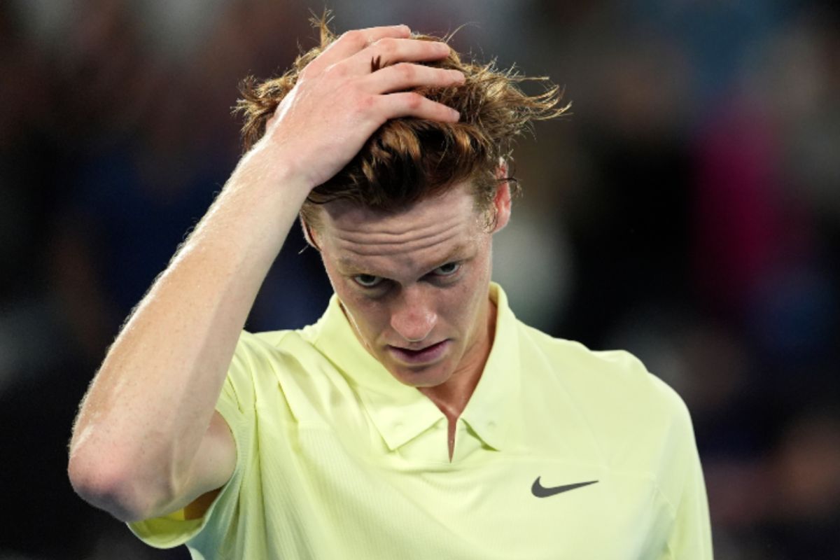 Jannik Sinner durante gli Australian Open