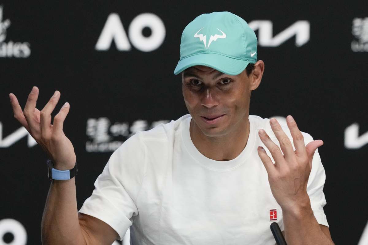 Rafa Nadal in conferenza stampa