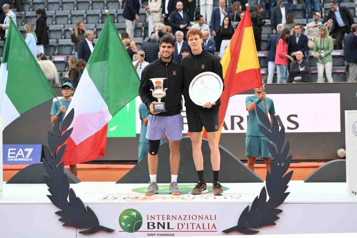 Alcaraz e Sinner premiati a Roma