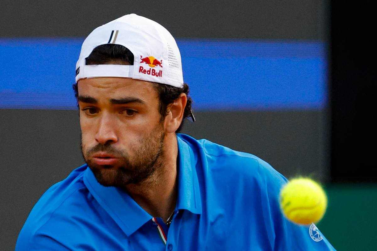 Matteo Berrettini in campo