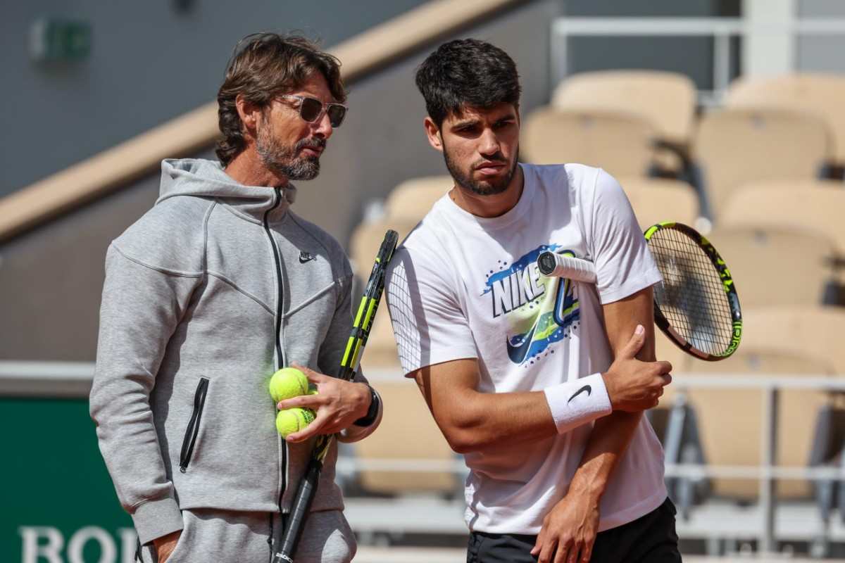 Carlos Alcaraz col coach Juan Carlos Ferrero