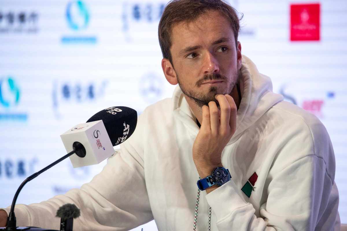 Daniil Medvedev parla in conferenza stampa