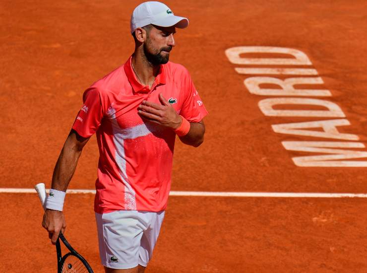 Il tennista serbo Novak Djokovic