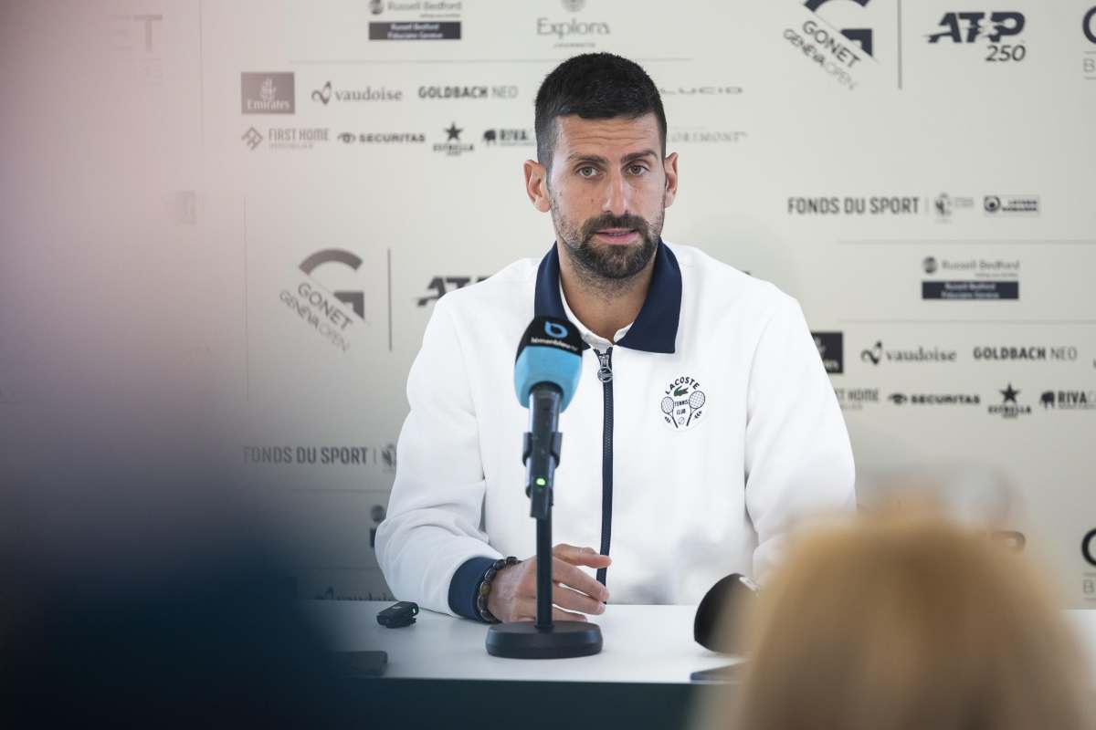 Djokovic in conferenza stampa