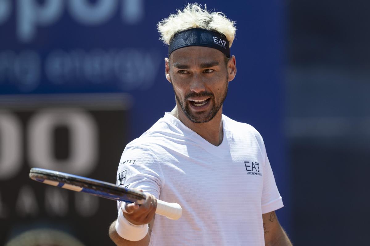 Fabio Fognini si lamenta con qualcuno