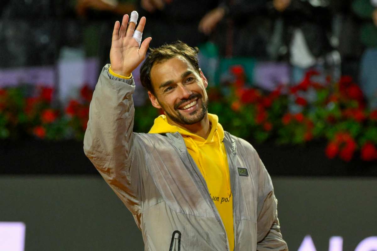 Fognini saluta il pubblico di Roma dopo l'ultima partita al Foro Italico