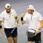 I fratelli Berrettini in campo per giocare il doppio