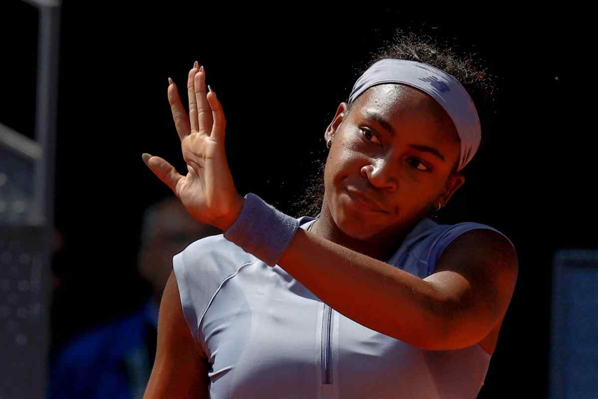 Coco Gauff saluta il pubblico