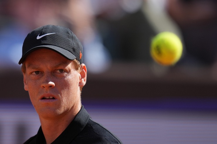 Jannik Sinner agli Internazionali di Roma
