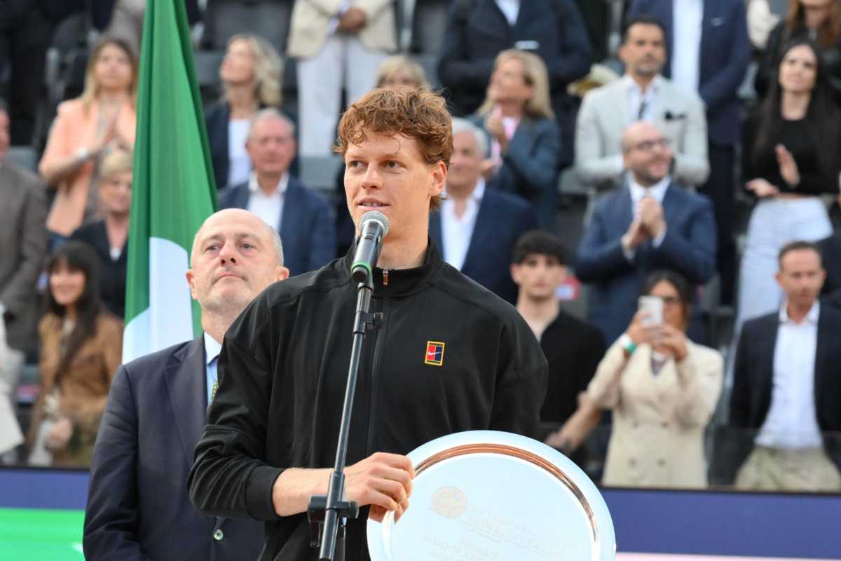 Jannik Sinner premiato a Roma