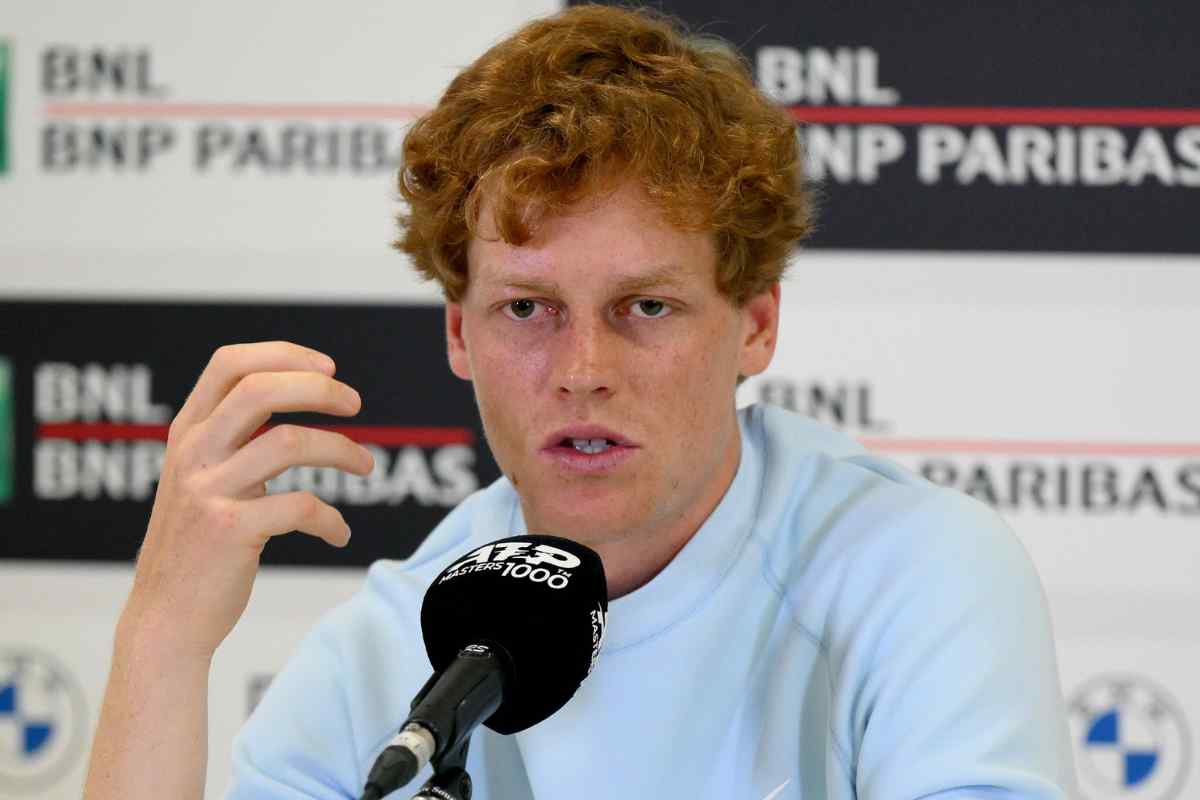 Jannik Sinner in conferenza stampa