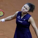Jasmine Paolini in azione a Stoccarda
