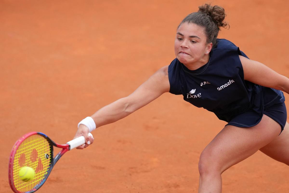 Jasmine Paolini in campo a Roma