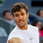Lorenzo Musetti contrariato a Madrid