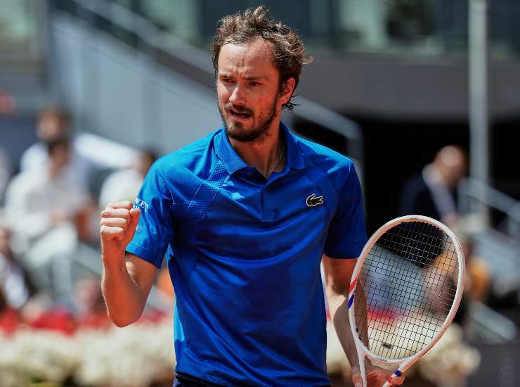 Il tennista russo Daniil Medvdev