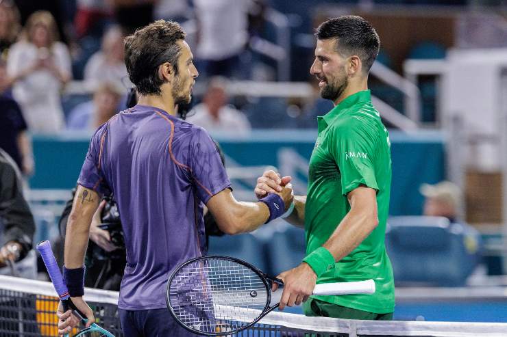 Musetti e Djokovic si salutano a Miami
