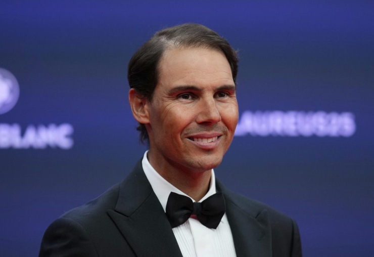 Rafa Nadal alla cerimonia dei Laureus World Sports Awards 2025