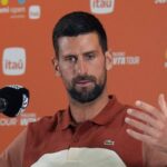 Novak Djokovic in conferenza stampa