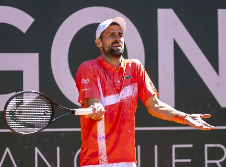 Il tennista serbo Novak Djokovic all'Atp 250 di Ginevra