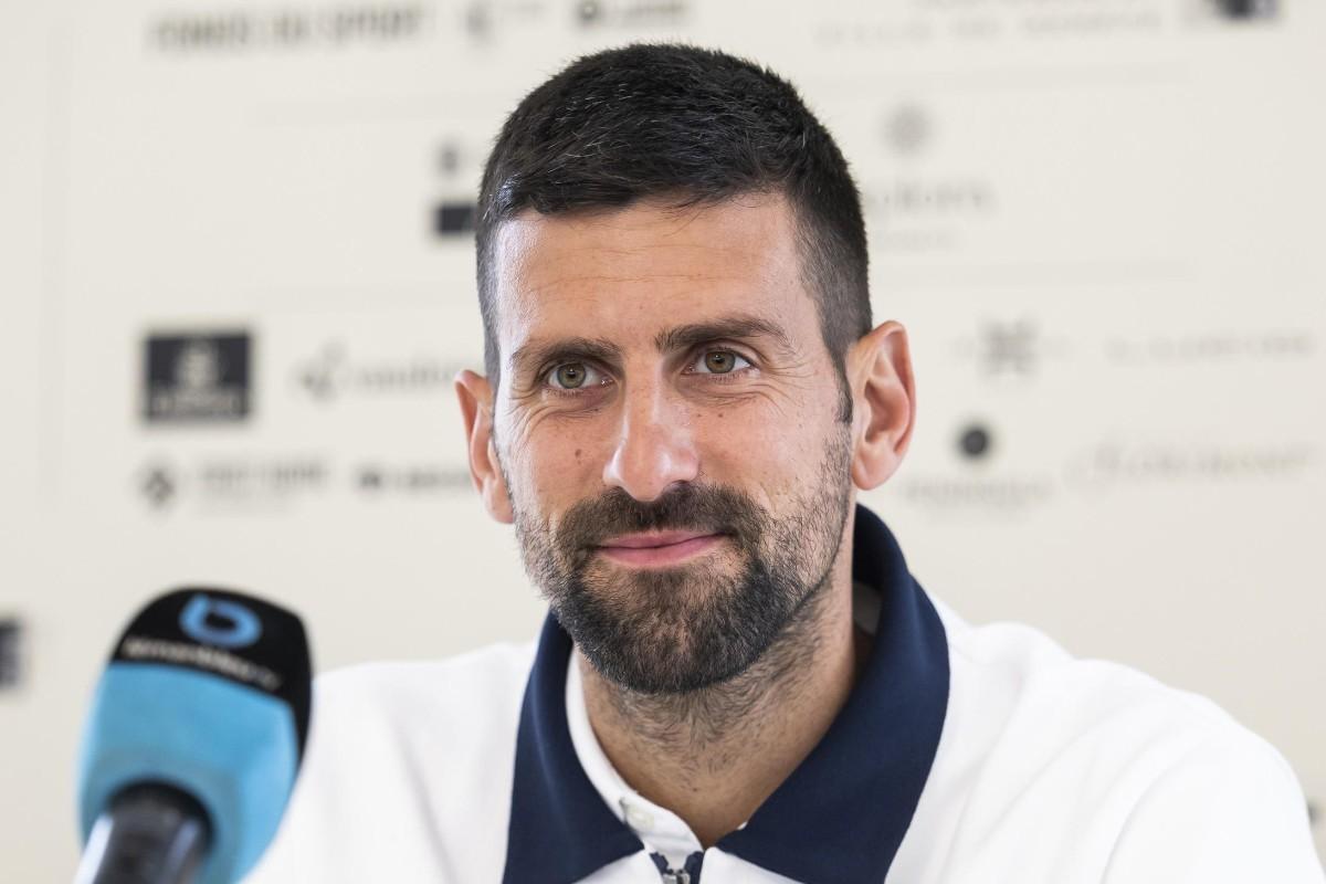 Novak Djokovic in conferenza stampa