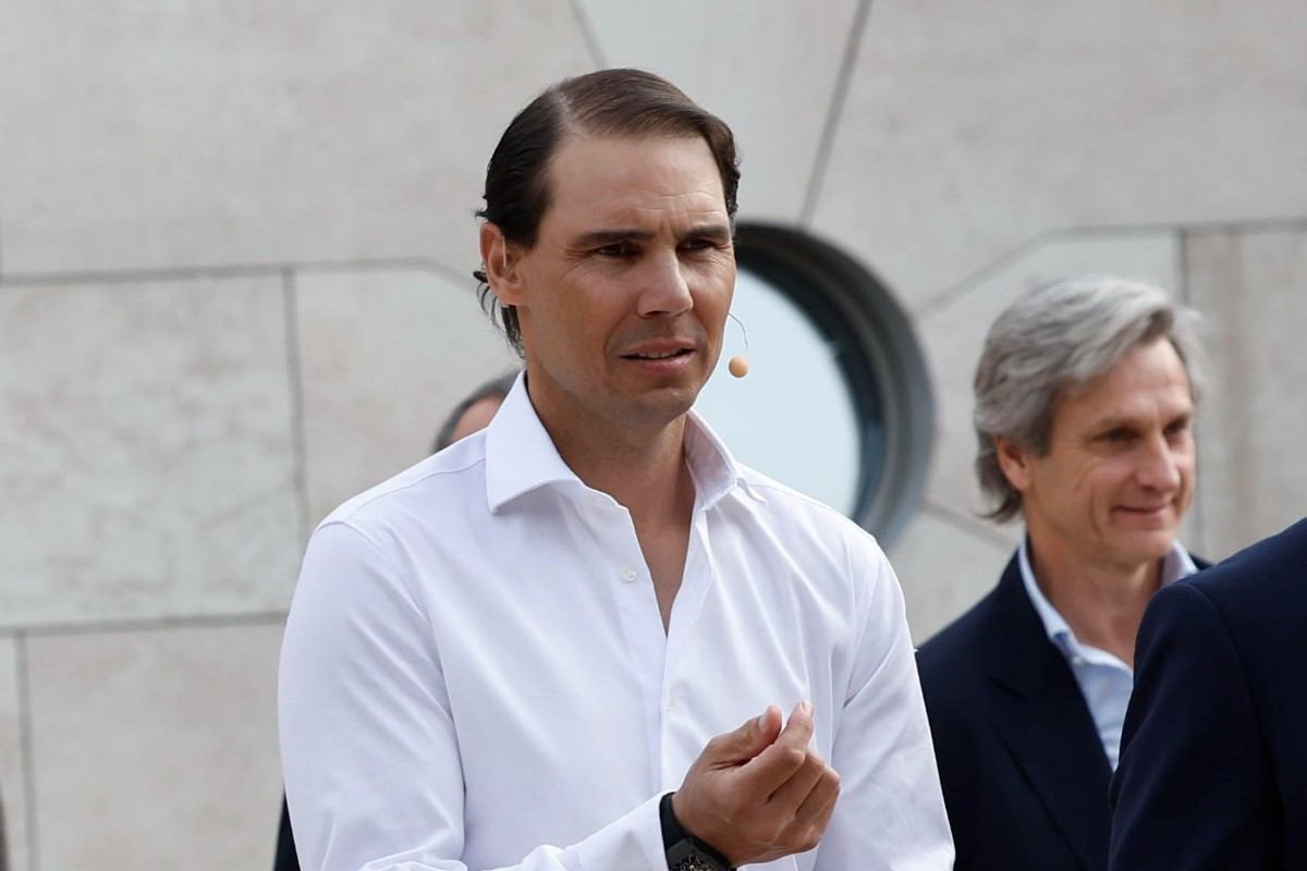 Rafa Nadal nel corso di un evento in Spagna