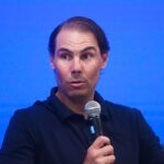 Rafa Nadal nel corso di un evento