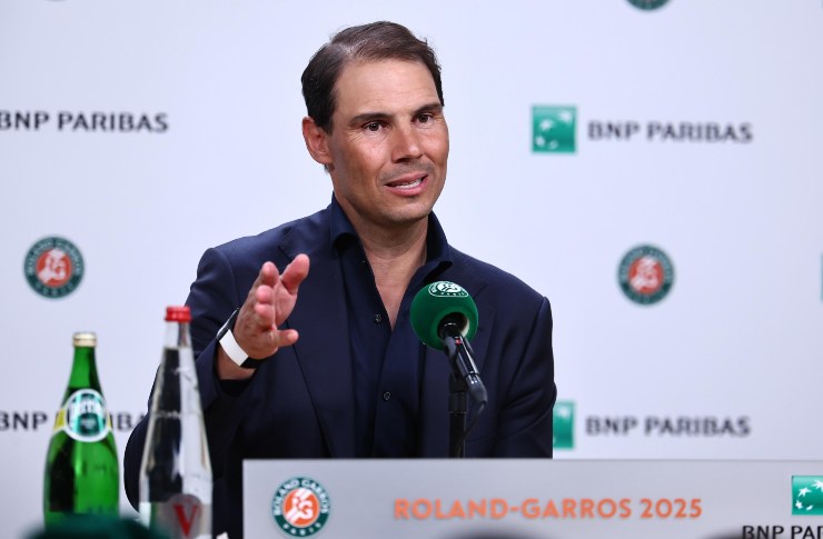 Rafa Nadal in conferenza stampa a Parigi