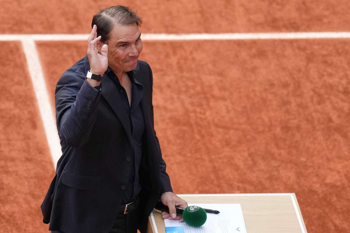 Il tennista spagnolo Rafa Nadal al Roland Garros 2025