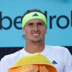 Sascha Zverev al cambio campo a Madrid