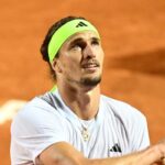 Sascha Zverev indispettito nel match contro Musetti