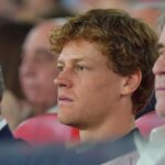 Jannik Sinner durante Milan-Bologna, finale di Coppa Italia
