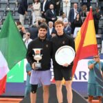 Sinner e Alcaraz alla premiazione di Roma