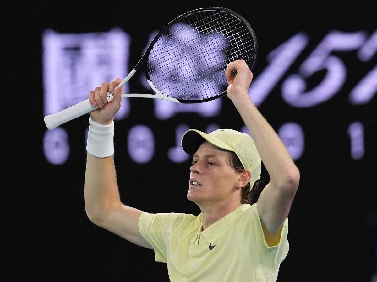 Jannik Sinner esulta agli Australian Open