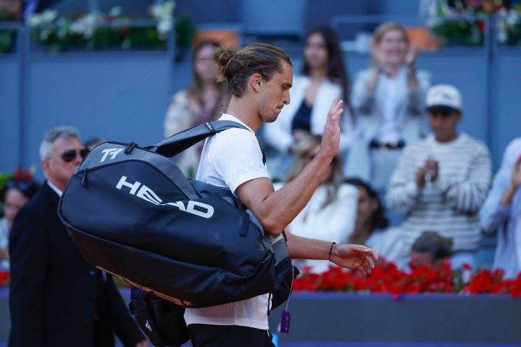 Sascha Zverev esce sconfitto dal campo a Madrid