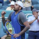 Nick Kyrgios esulta